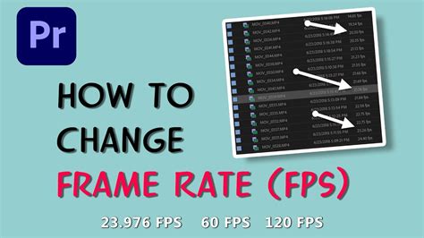 change frame rate premiere